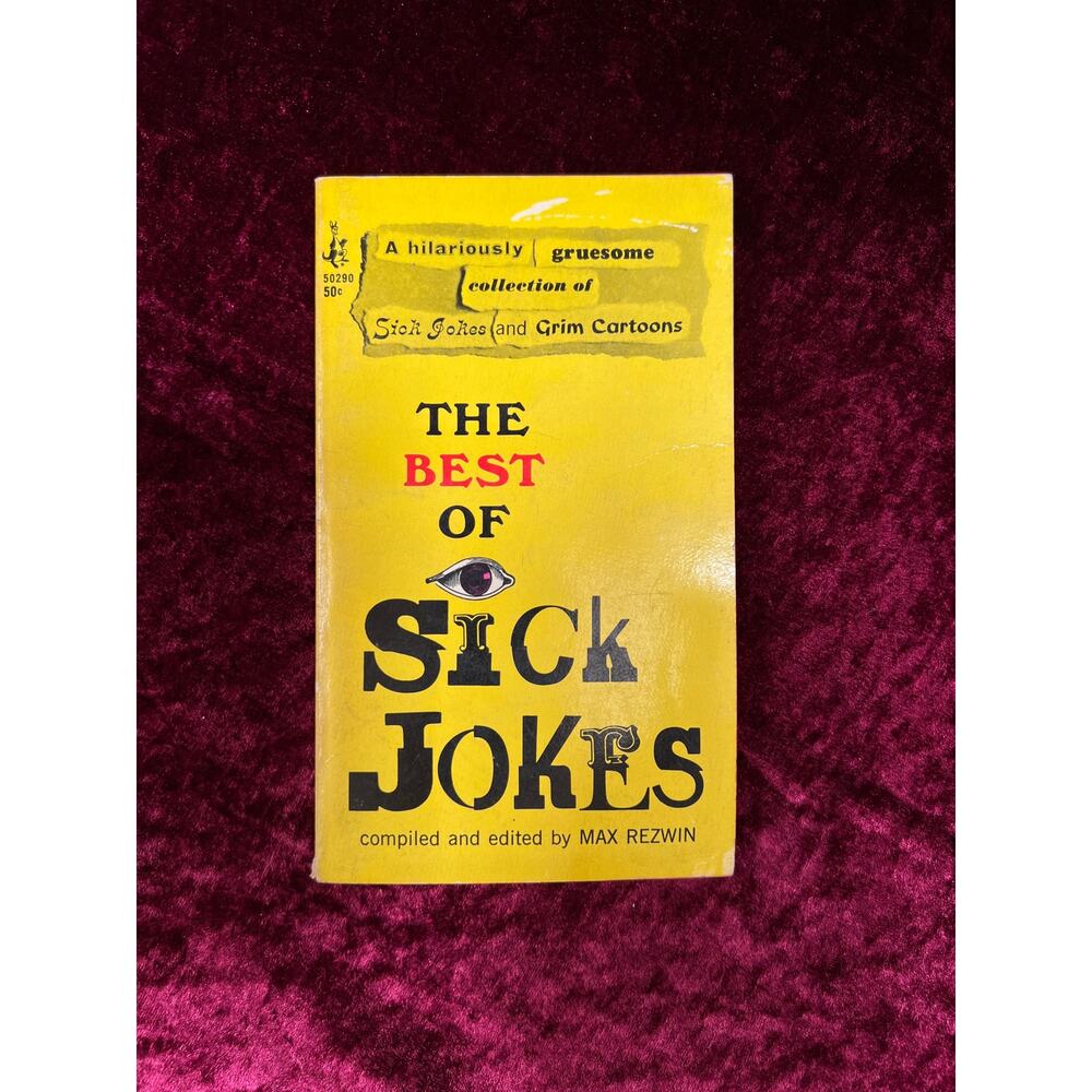 Vintage Paperback Book - The Best of Sick Jokes - Max Rezwin - Pocket Books 1967